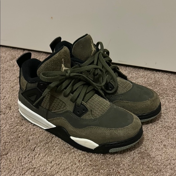 Kid Jordan Sneakers - Olive Green - Picture 1 of 5